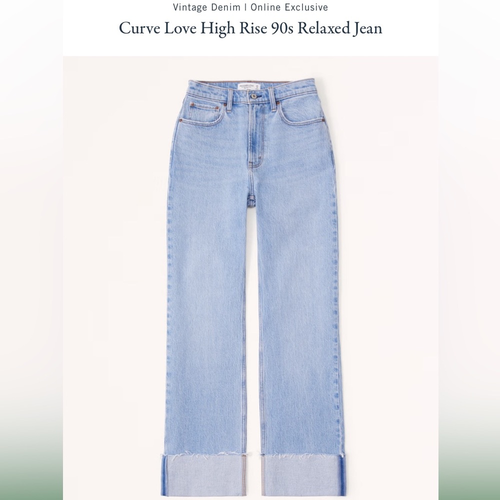Abercrombie Curve Love Relaxed 90s Jean